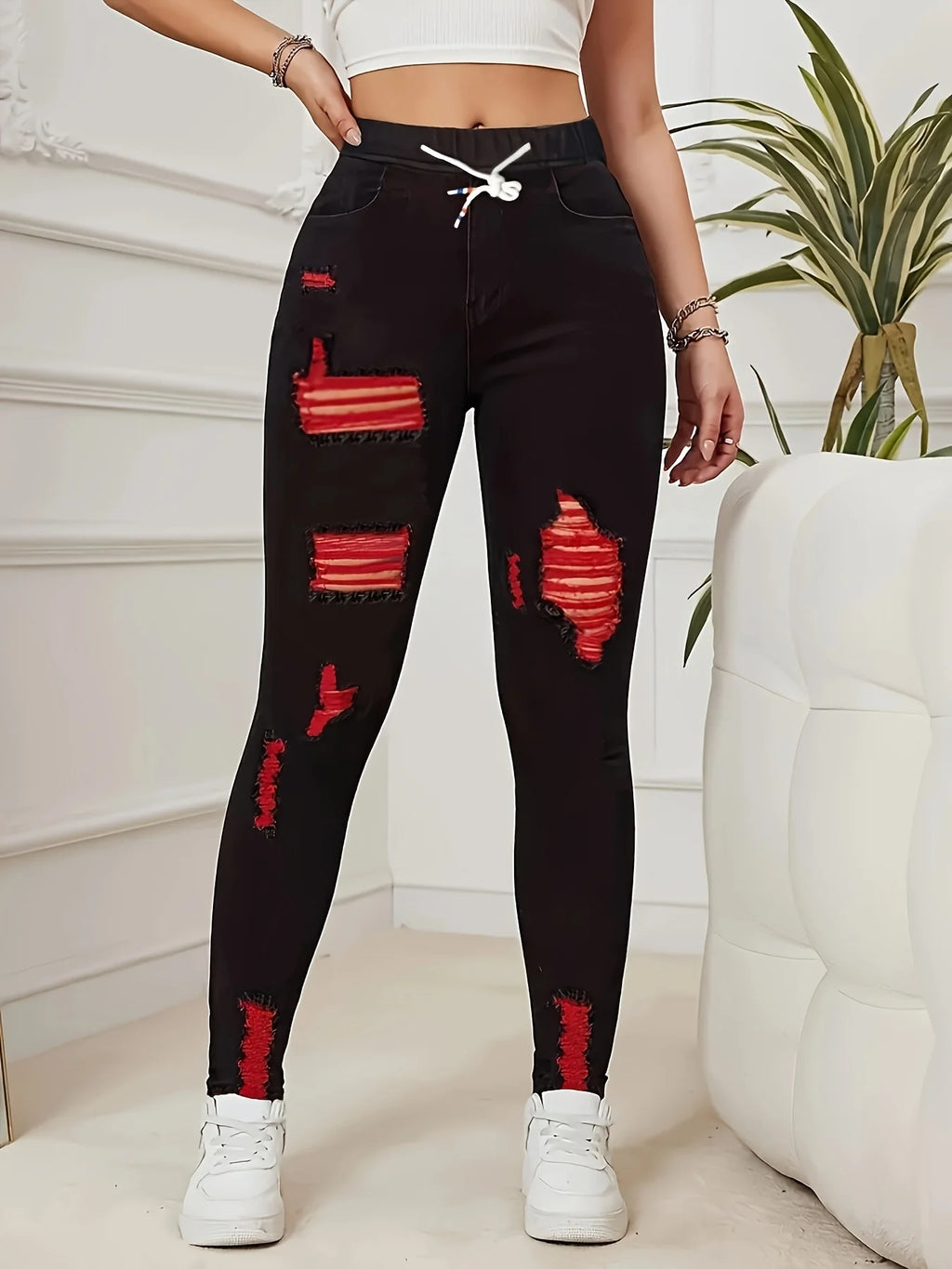 Women's Stretch Jeans Elastic