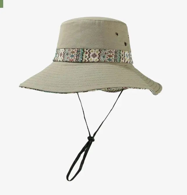 Summer Bucket Hat Women Wide Brim Sun Hat Fisherman Cap Sunscreen