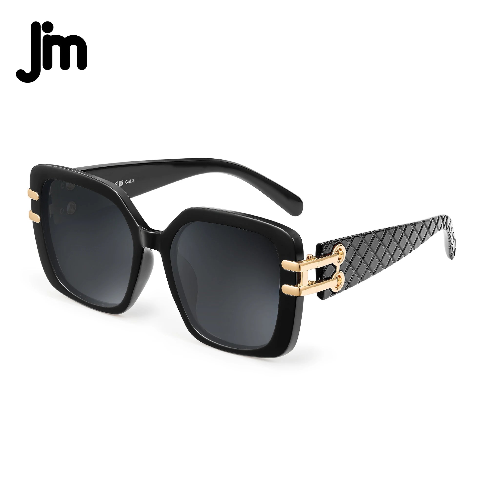 JM Vintage Oversized Square Polarized Sunglasses for Women