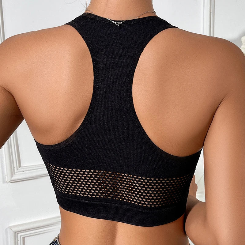 Women Sexy Tank Tops Fishnet Hollow Out