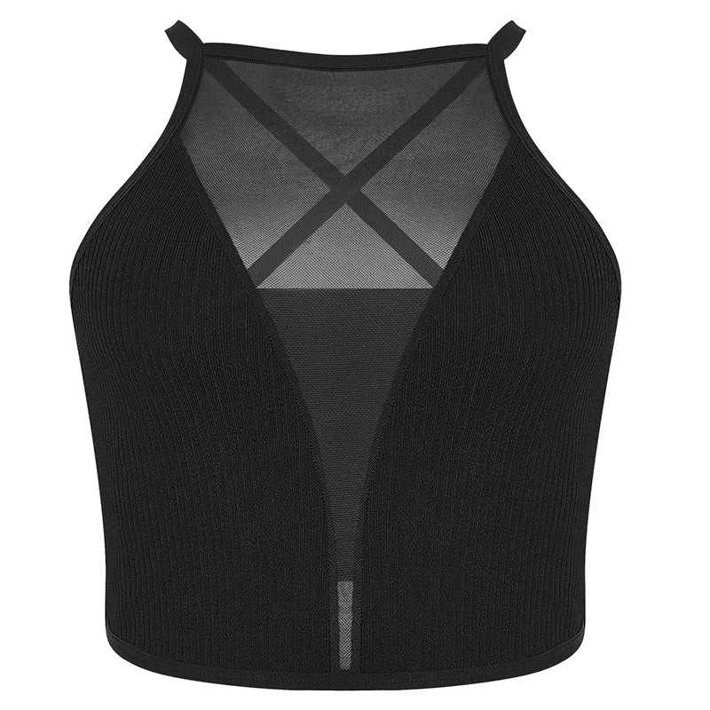 Sexy Mesh Crop Top Corset