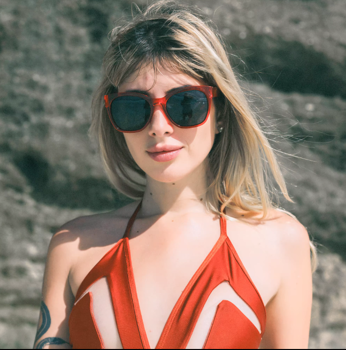 ZENOTTIC Fashion Original Thick Butterfly Frame Polarized Sunglasses